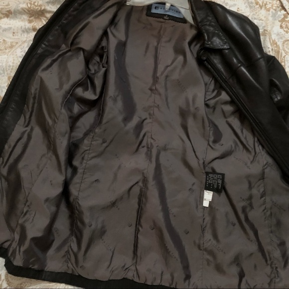 KENNETH Cole Reaction Black Buttery Leather Jacket with Waist Seam size Small - Picture 4 of 6